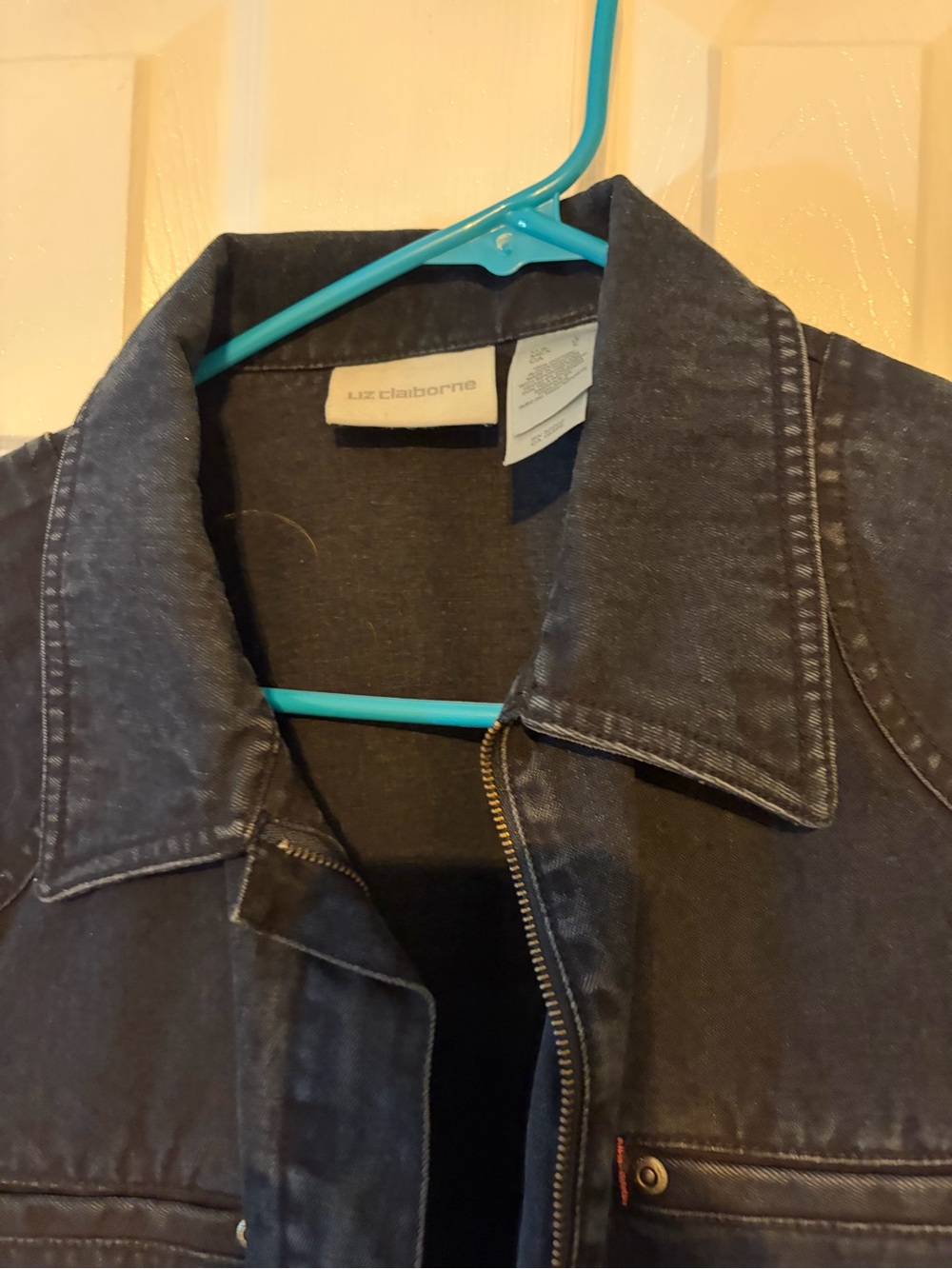 Liz Claiborne Dark blue Denim-Style Shirt Jacket